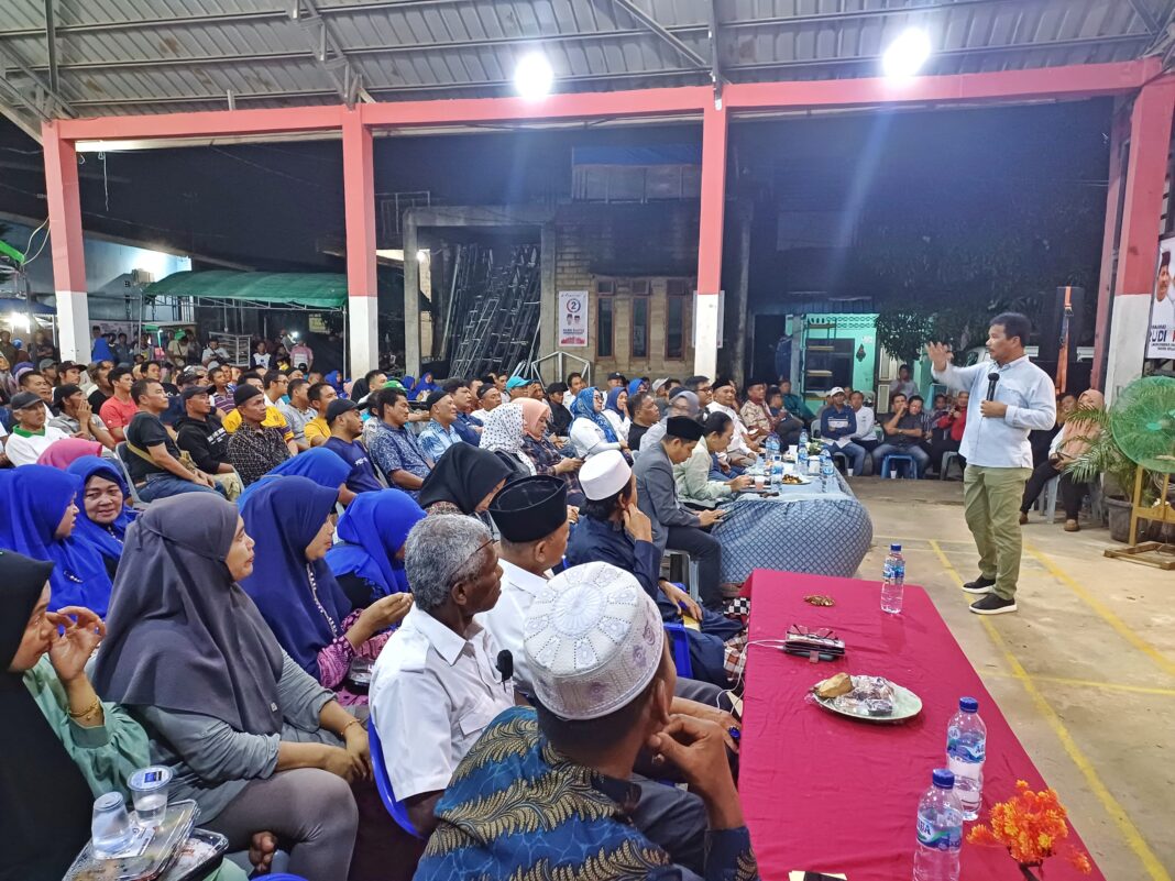 Warga Sadai Kompak ke Rudi Rafiq, Tak Lupakan Jasanya Membangun Batam.